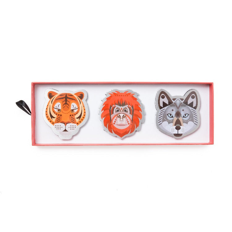 Magnets by Real Cool Vibe - Jungle Animals (Wolf, Tiger, Gorilla)