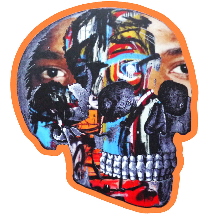 Basquiat Skull Sticker