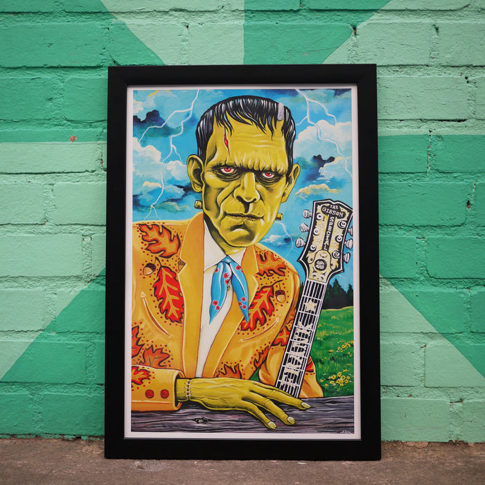 Honky-Tonk-Monster Art Print - Frankenstein's Monster (Built To Bop)