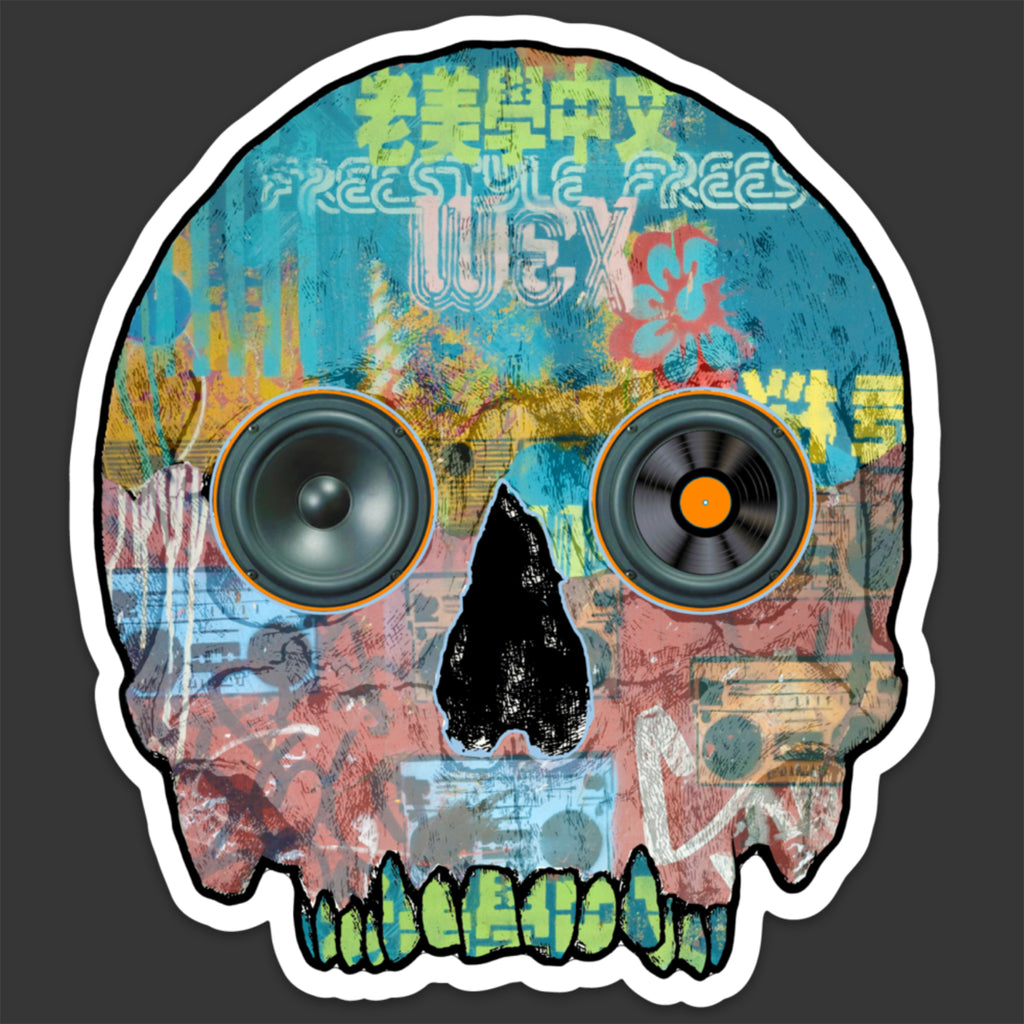 Freestyle Skull Sticker